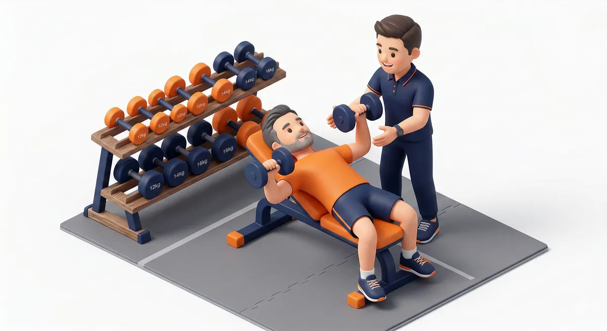 ウォーミングアップで体をほぐしている様子