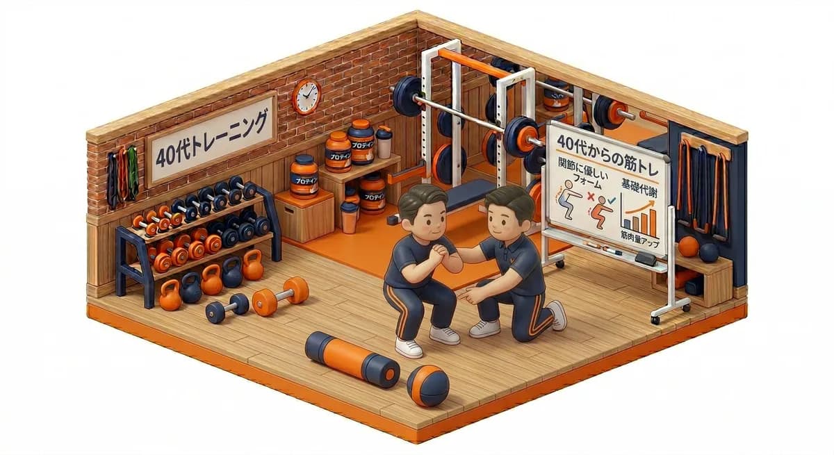40代から始める筋トレ|運動歴ゼロでも3ヶ月で変わった理由