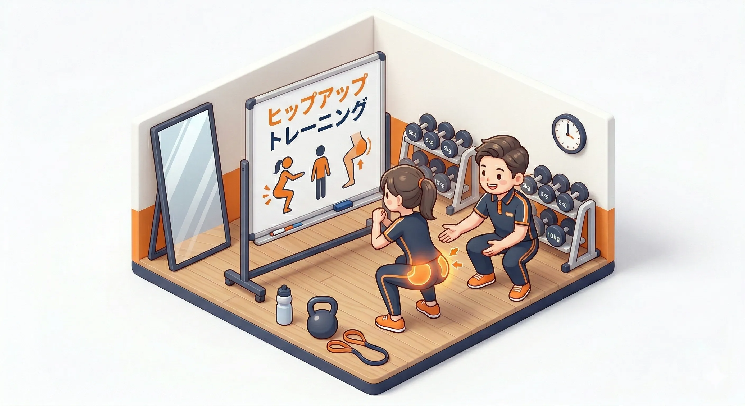 ヒップアップにスクワットだけでは足りない|お尻が変わらない本当の理由