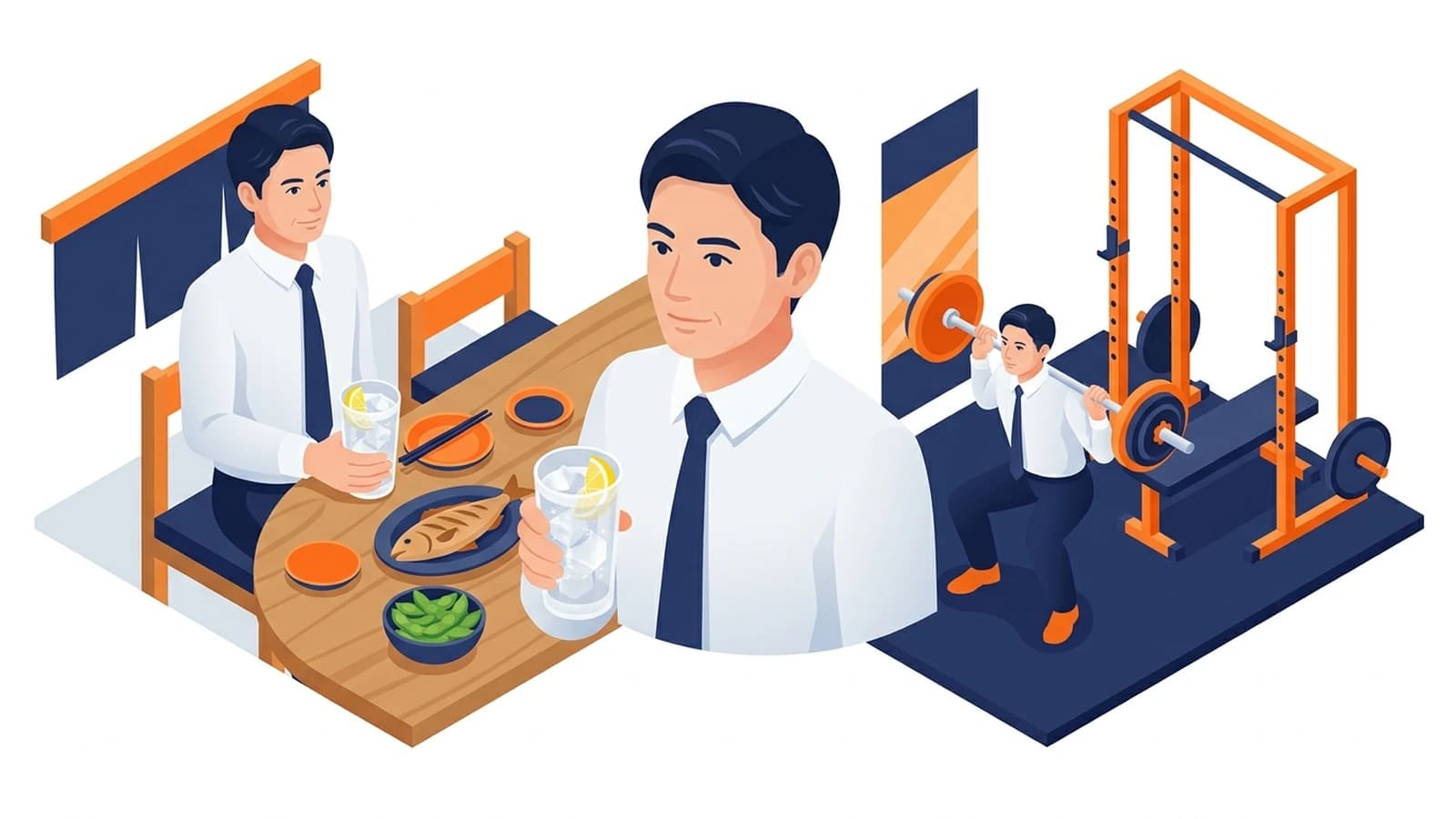 会食 ダイエット 男性|週4飲み会の支店長が3ヶ月で-5kgした食事の選び方