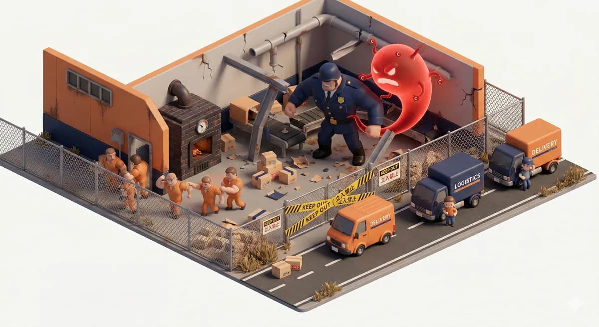 コルチゾール担当官が暴走する流通センター