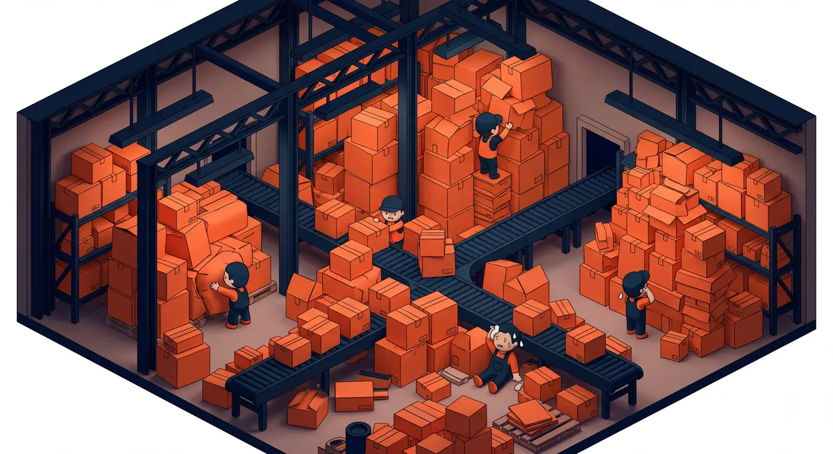 在庫(脂肪)が溜まりに溜まった倉庫