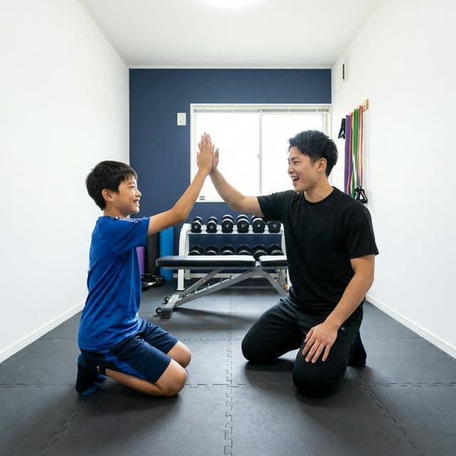 成長期のお子様のトレーニング風景