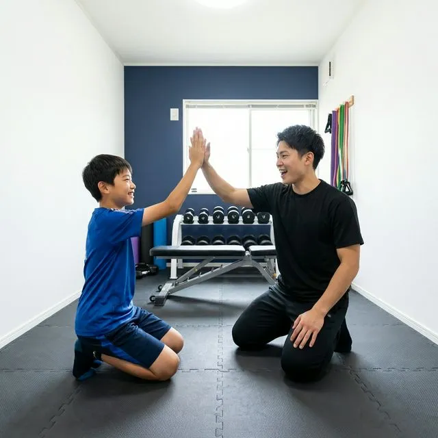 成長期のお子様のトレーニング風景