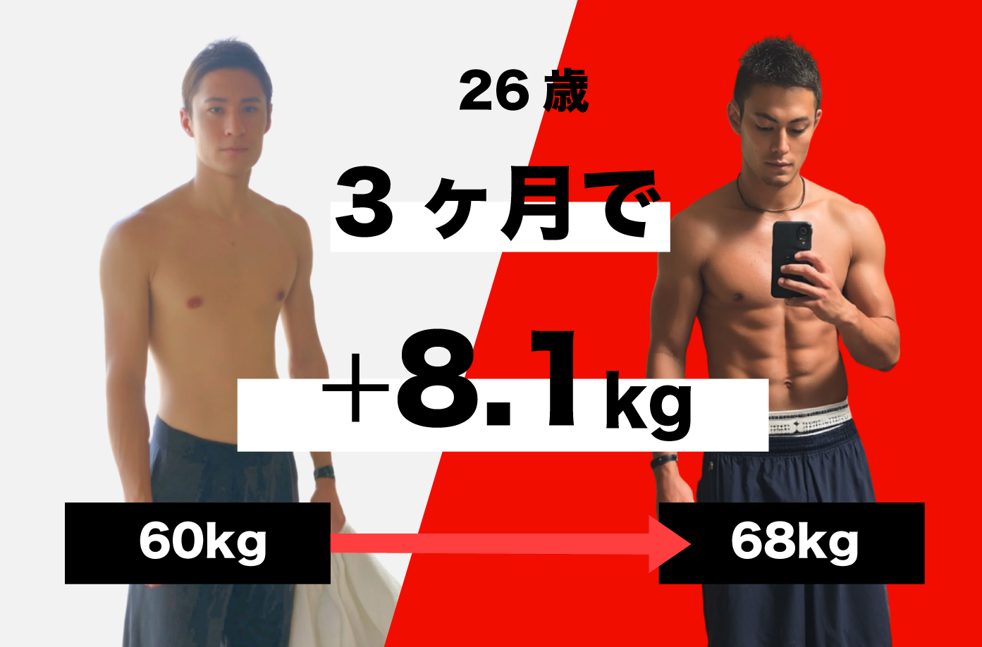 Kさん（26歳）のビフォーアフター